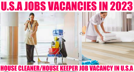 House Cleaner Job Vacancy in USA